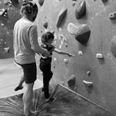 climbing gym with daughter